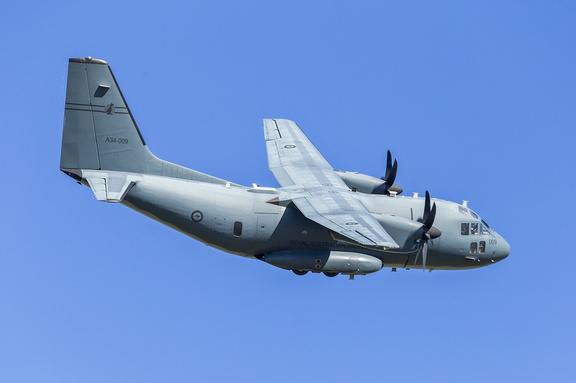 Royal Australian Air Force (A34-009) Alenia C-27J Spartan over Wagga Wagga Airport