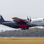 Coulson Aviation (N134CG) Lockheed EC-130Q Hercules departing HMAS Albatross
