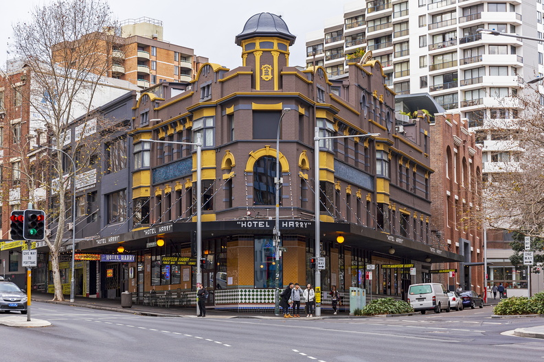Hotel Harry (formerly Macquarie Hotel) on 40-44 Wentworth Avenue, Sydney
