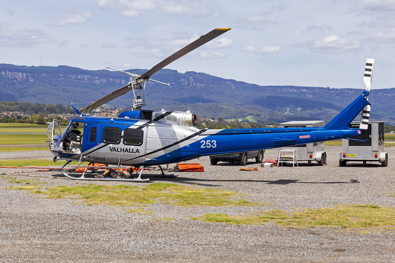 Valhalla Helicopters (C-GRUV) Bell 205A-1 at Illawarra Regional Airport (1).jpg